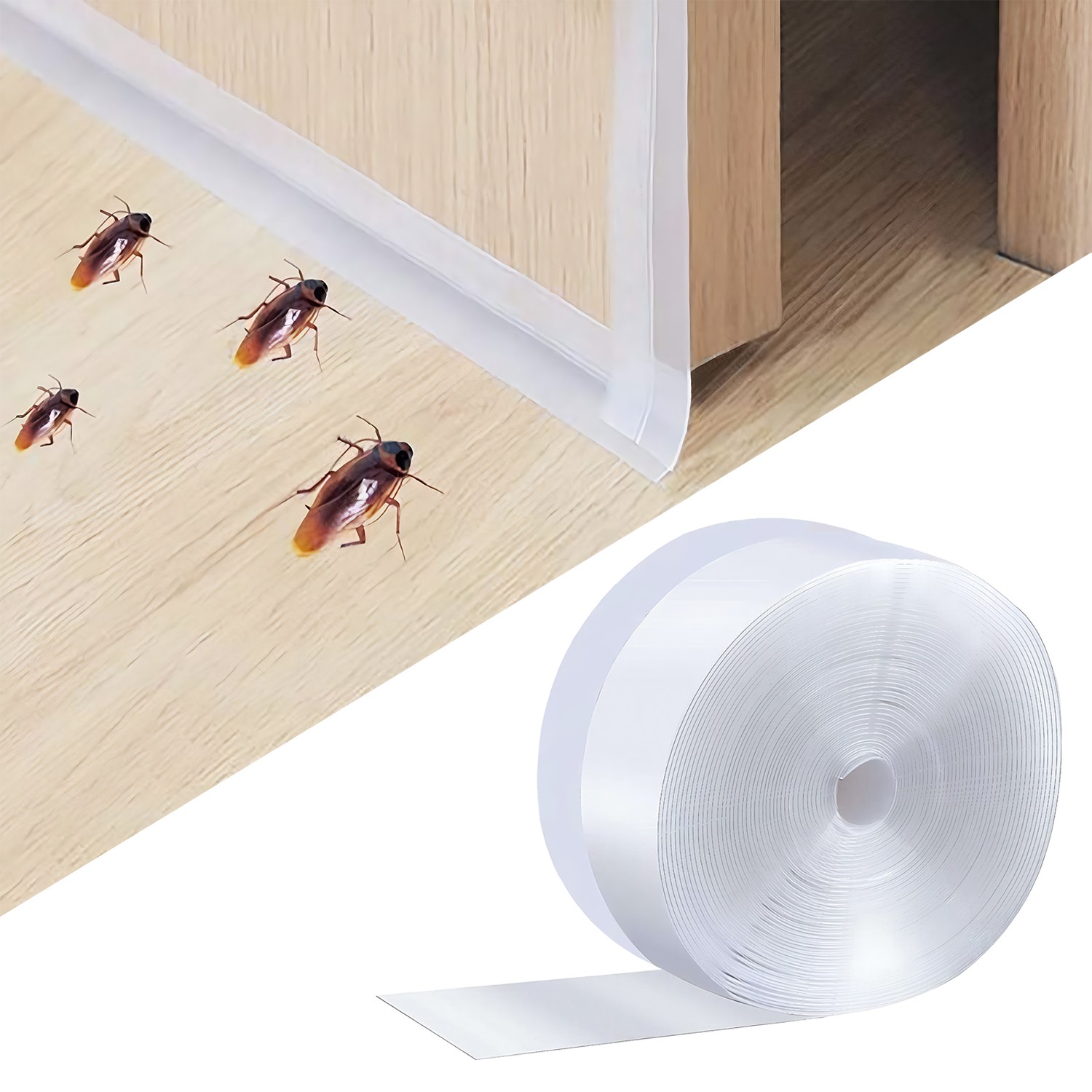 16FT/5M Weather Stripping Door Seal Strip Self Adhesive Silicone Bottom Stopper 16FT/5M Weather Stripping Door Seal Strip Self Adhesive Silicone Bottom Stopper