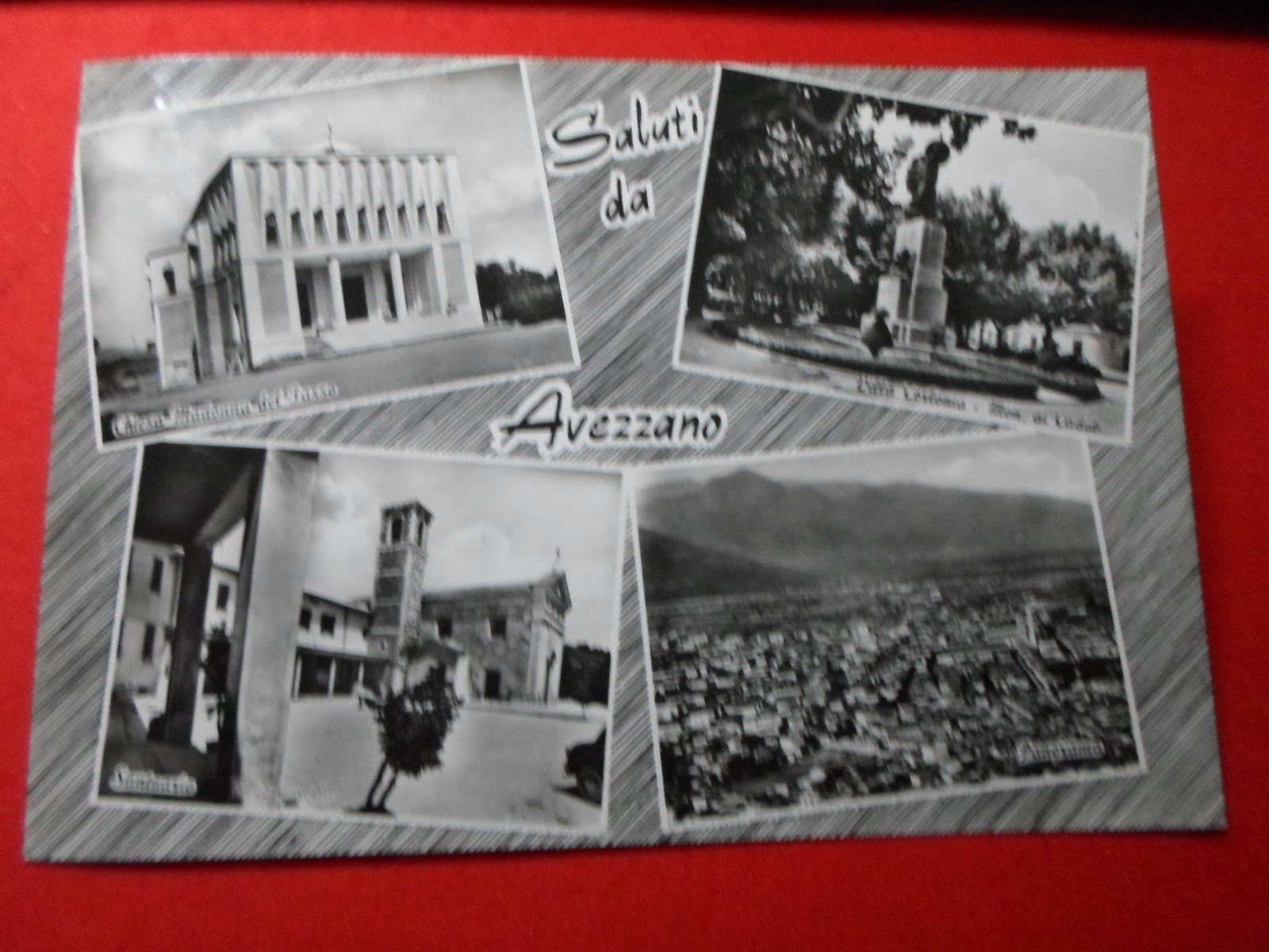 POSTCARD - GREETINGS FROM AVEZZANO - THE EAGLE - TRAVELLED