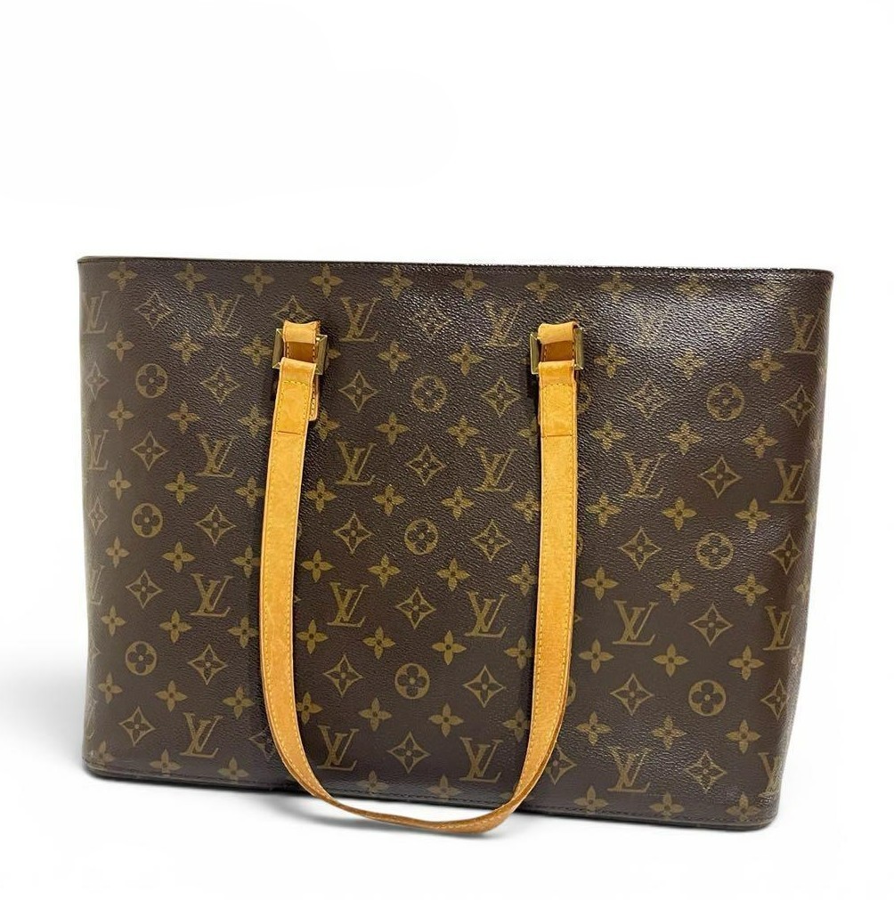 Louis Vuitton Luco Tote Bag M51155 Monogram Canvas Brown Vintage