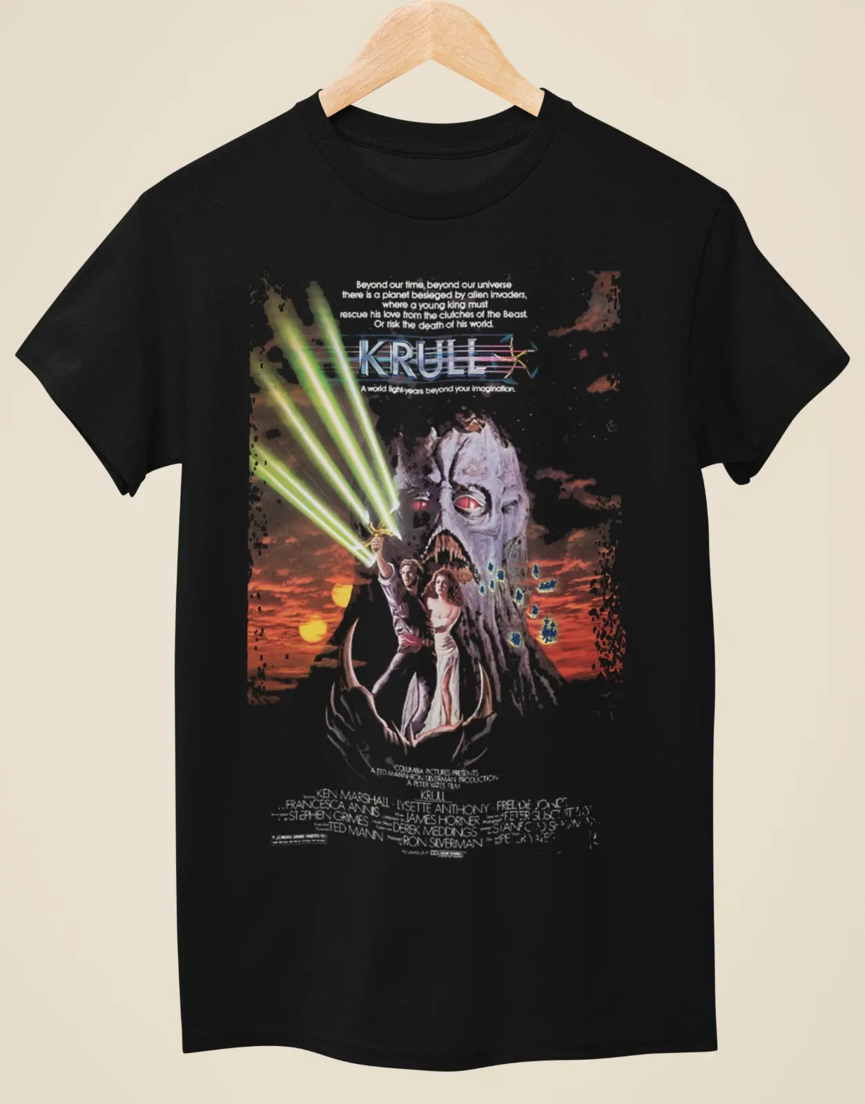 Krull - Movie Poster inspired Unisex Black T-Shirt