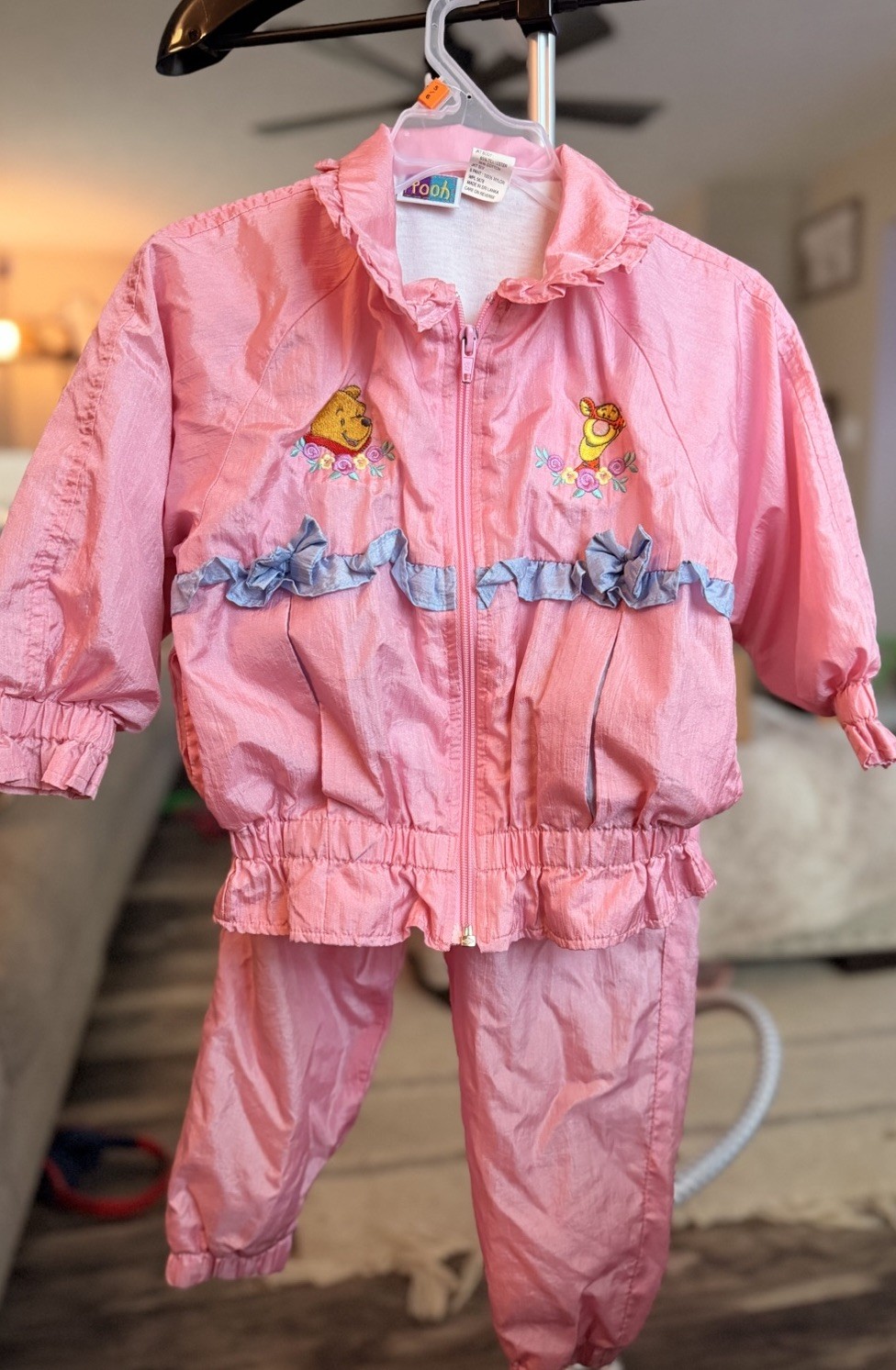 Vintage 90s Disney Winnie the Pooh Pink Windbreaker Track Suit Kids Toddler 2T Vintage 90s Disney Winnie the Pooh Pink Windbreaker Track Suit Kids Toddler 2T