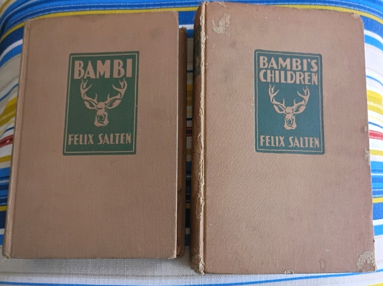 VTG 1929 BAMBI & 1939 BAMBI\'S CHILDREN Felix Salten Illustrated Hardcover VTG 1929 BAMBI & 1939 BAMBI\'S CHILDREN Felix Salten Illustrated Hardcover