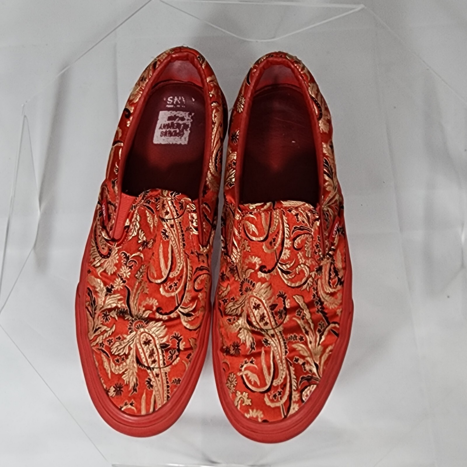 Opening Ceremony x Vans Vault Slip-On LX Qi Pao Pack Red Men 10.5/Wom 12 Colab Opening Ceremony x Vans Vault Slip-On LX Qi Pao Pack Red Men 10.5/Wom 12 Colab