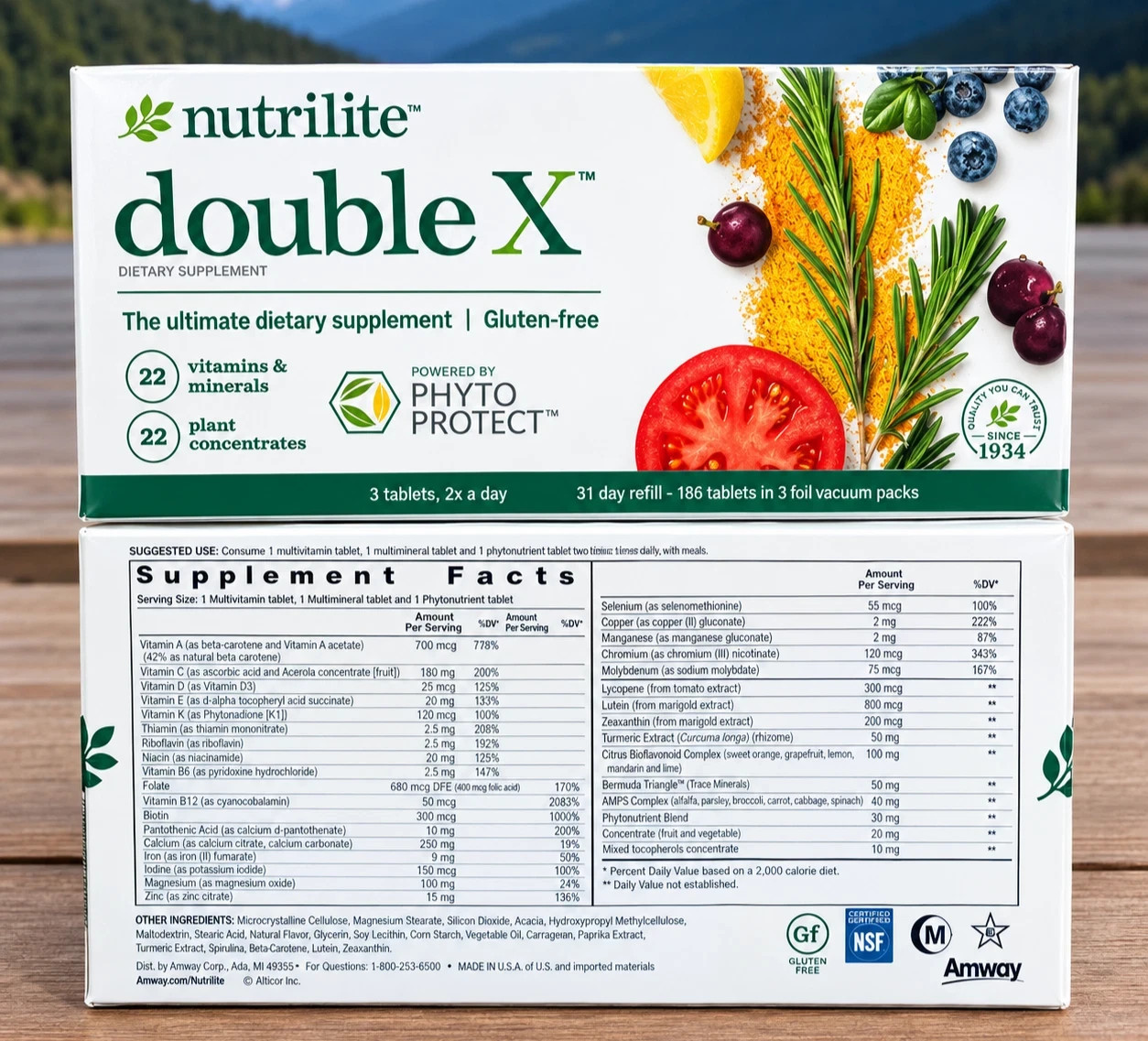 FREE SHIPPING - NEW AMWAY Nutrilite Double X Multivitamin -31 Day Supply -03/28 FREE SHIPPING - NEW AMWAY Nutrilite Double X Multivitamin -31 Day Supply -03/28
