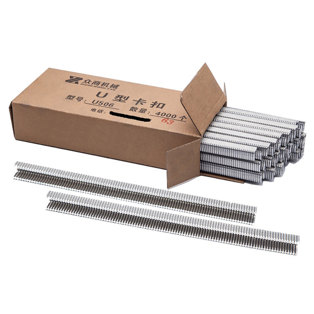 4000pcs Buckle U type Clips Manual U-shape Sausage Clipper For Clipping Machine 4000pcs Buckle U type Clips Manual U-shape Sausage Clipper For Clipping Machine