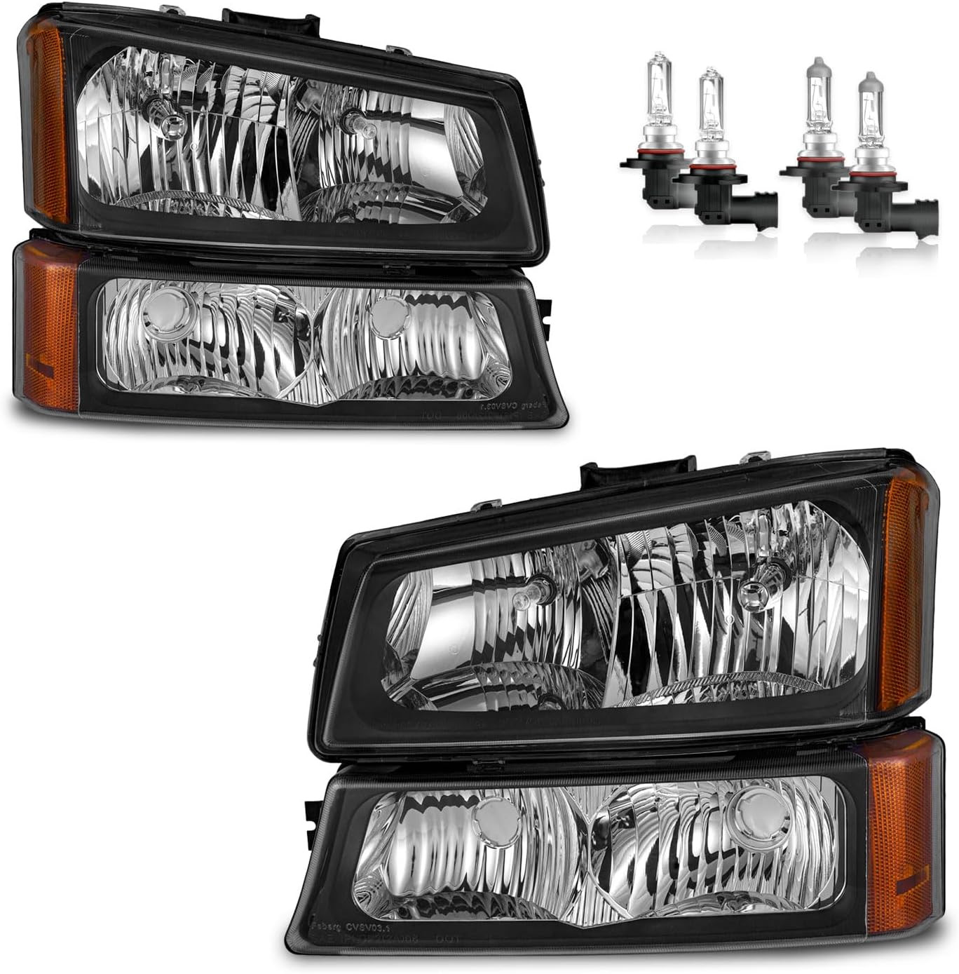 Headlight Assembly for 03-07 Chevy Silverado Avalanche Left & Right