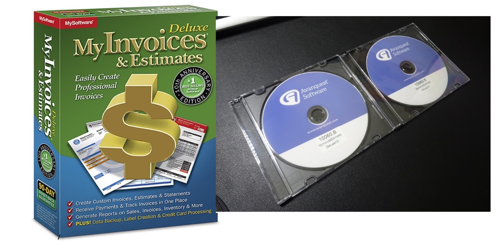 Avanquest 2026 My Invoices Estimates Deluxe 10, Discs, Windows 11, Description Avanquest 2026 My Invoices Estimates Deluxe 10, Discs, Windows 11, Description