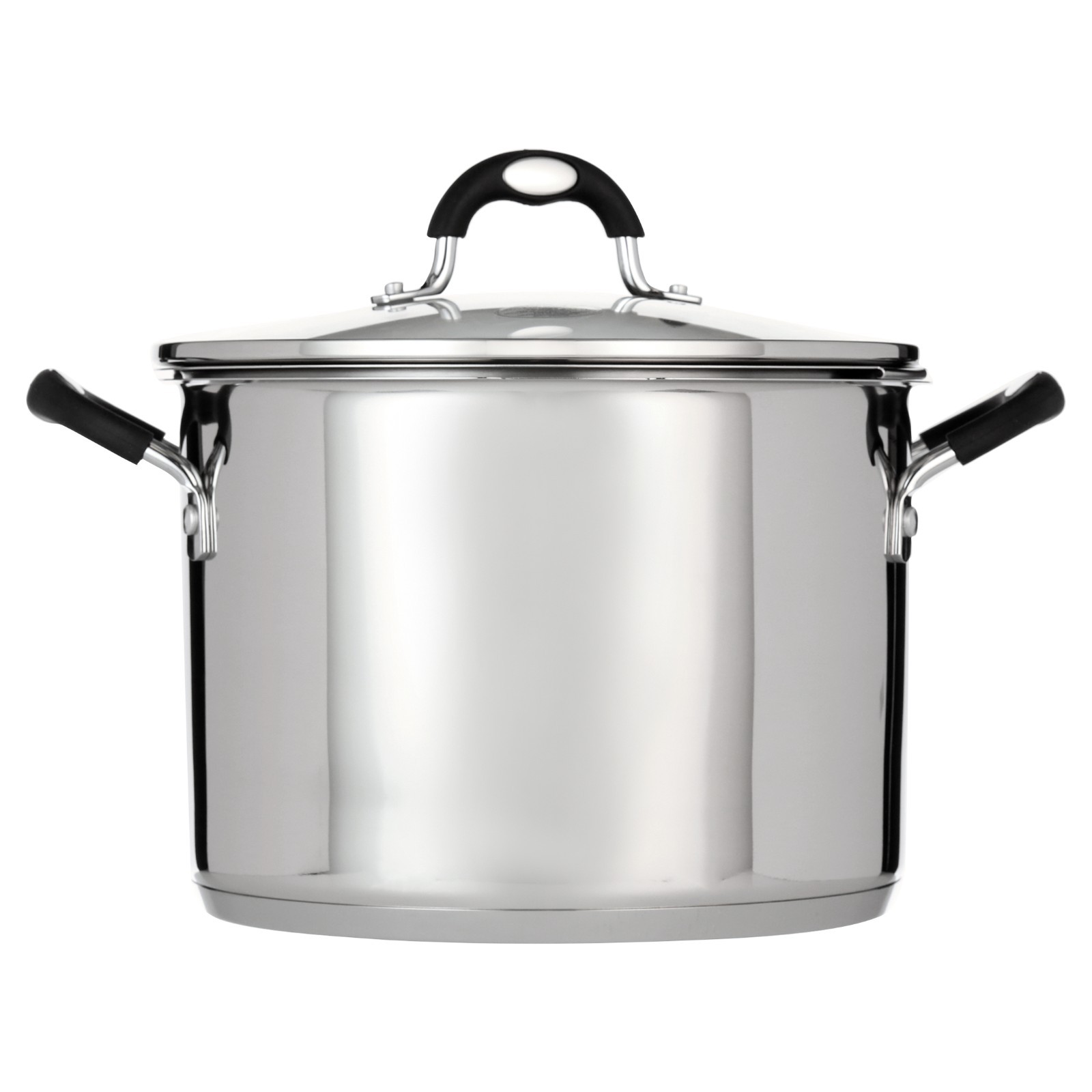 Tramontina 8-Quart Gourmet Stainless-Steel Covered Stock Pot With Lock And Drain Tramontina 8-Quart Gourmet Stainless-Steel Covered Stock Pot With Lock And Drain