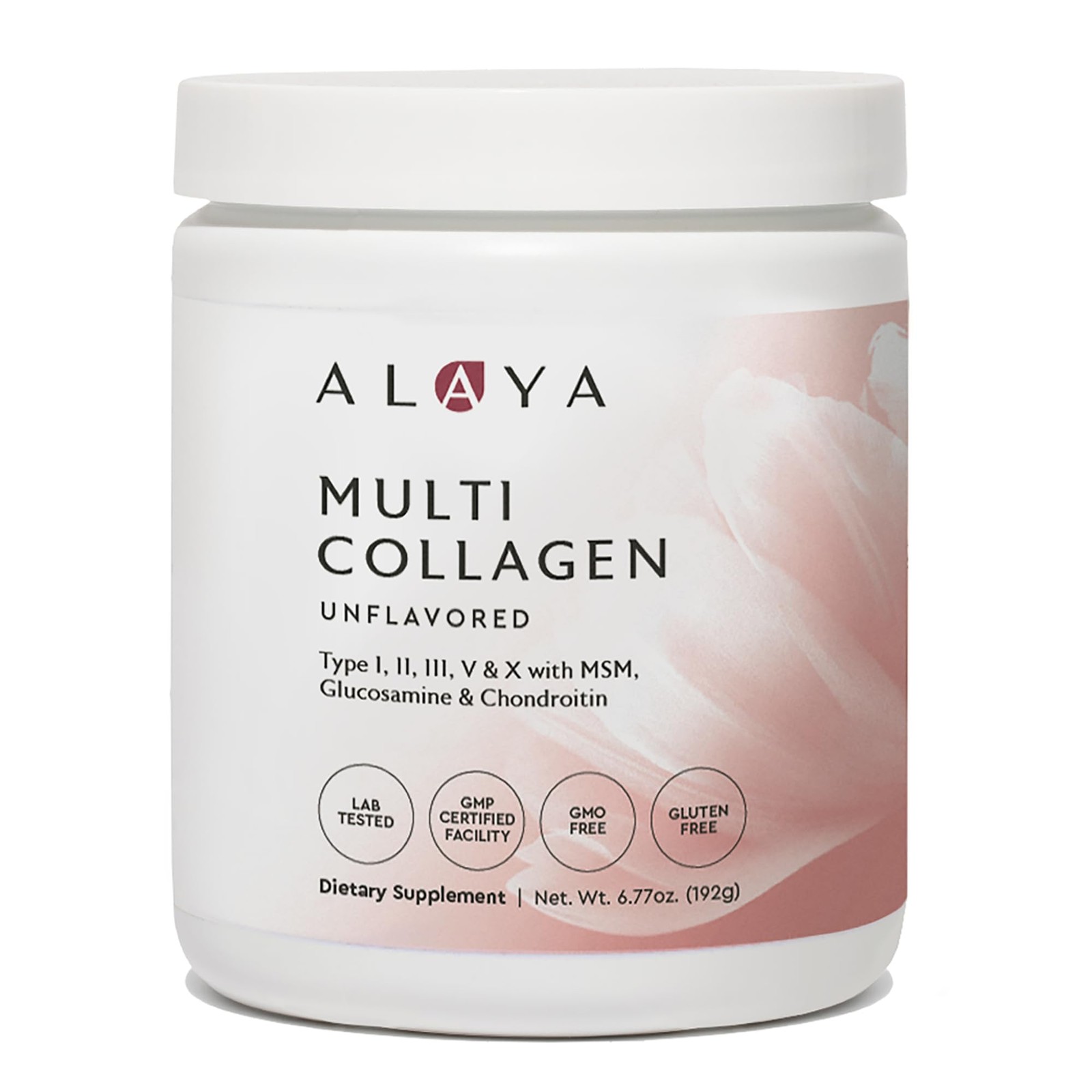 Alaya Multi Collagen Powder Unflavored 5 Types, MSM, NSF Cert 20 Servings Alaya Multi Collagen Powder Unflavored 5 Types, MSM, NSF Cert 20 Servings