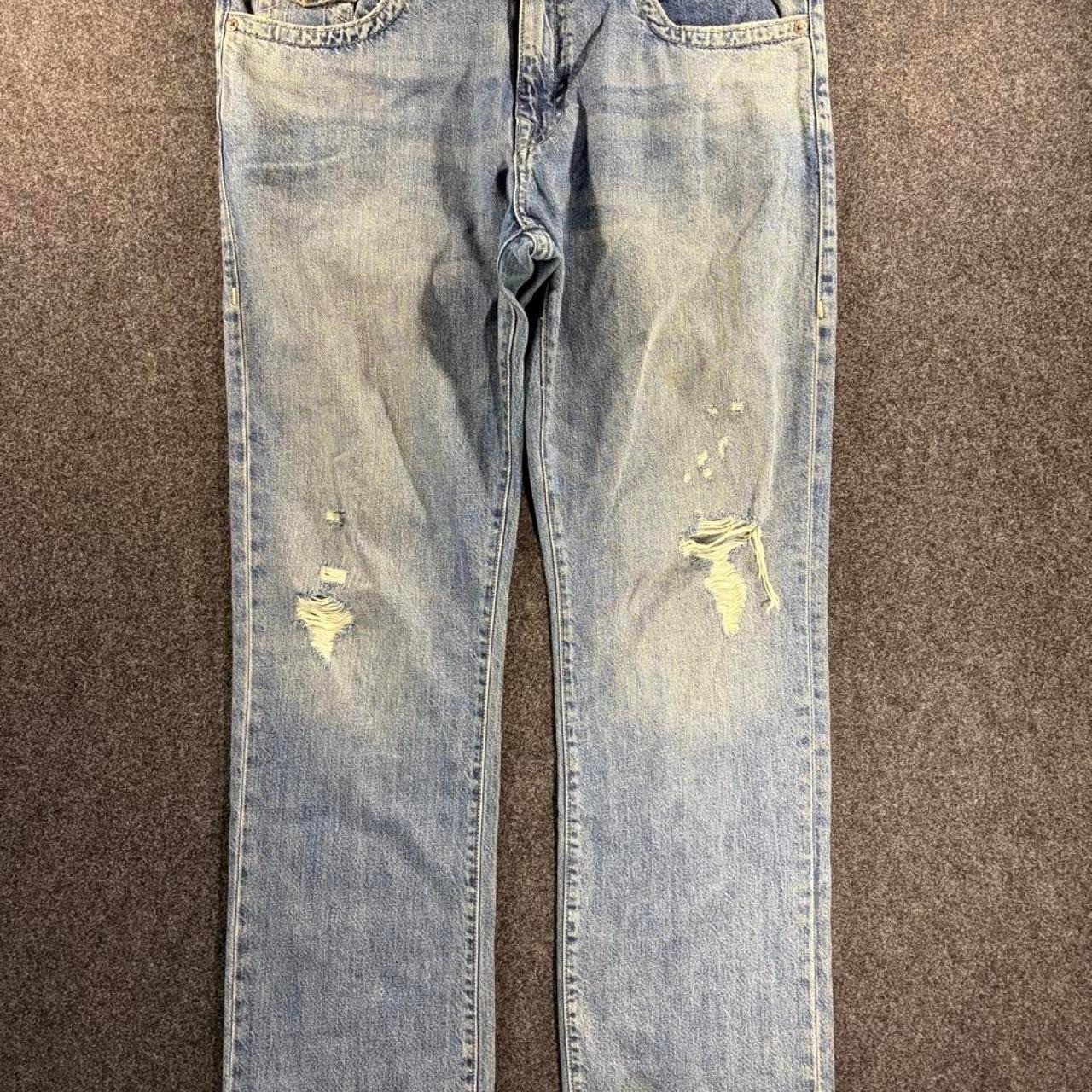 True Religion Ricky Relaxed Straight Jeans Mens 36 Light Wash Blue Y2K Denim True Religion Ricky Relaxed Straight Jeans Mens 36 Light Wash Blue Y2K Denim