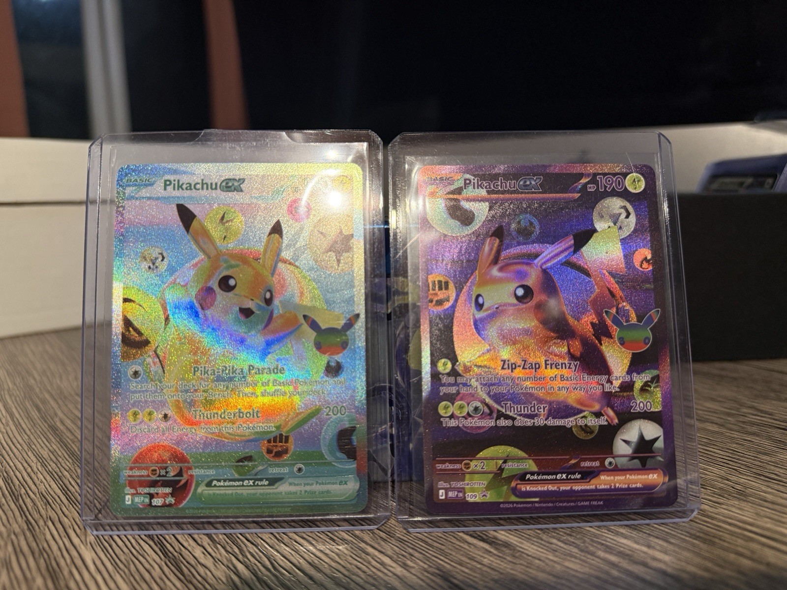 Pikachu 30th Celebration Day And Night UPC Promos Mint