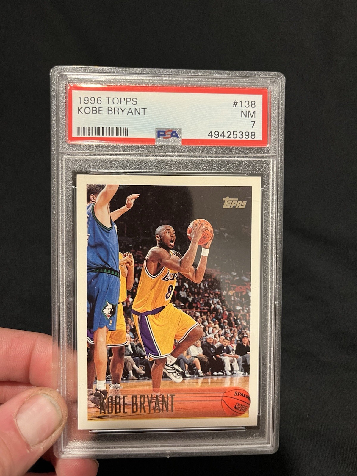 Topps 1996-97 Kobe Bryant Rookie #138 PSA 7 Los Angeles Lakers
