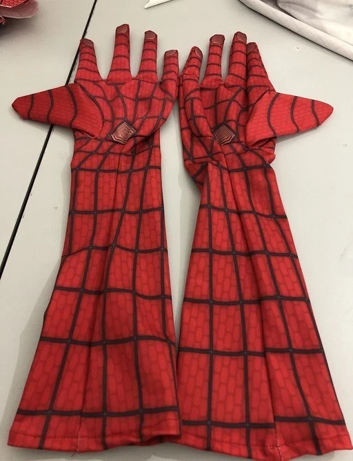 Stunning Amazing Spider-Man Elbow-length Gloves Cosplay Costume Halloween Props. Stunning Amazing Spider-Man Elbow-length Gloves Cosplay Costume Halloween Props.