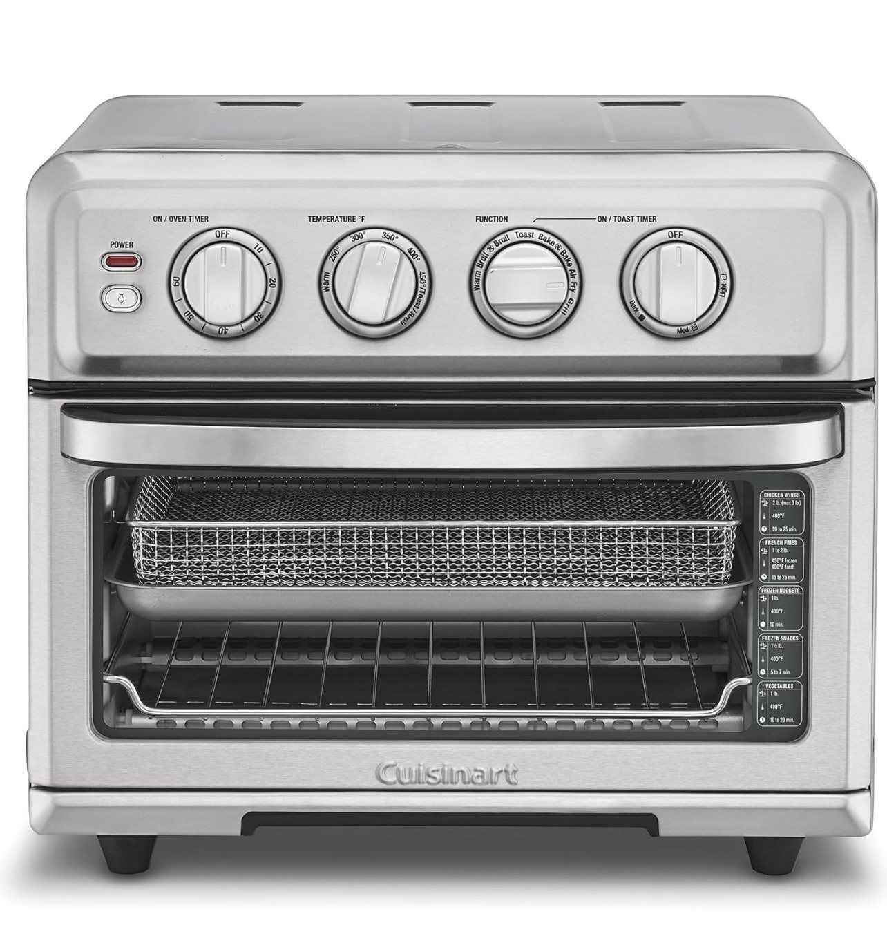 Cuisinart TOA-70 1800W 18qt Airfryer Toaster Oven with Grill - Stainless Steel
