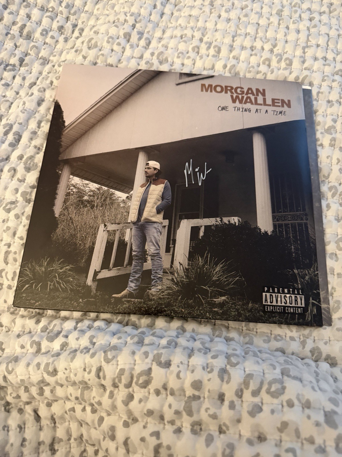 Morgan Wallen One Thing at a Time Signed Autographed Original Music Record
