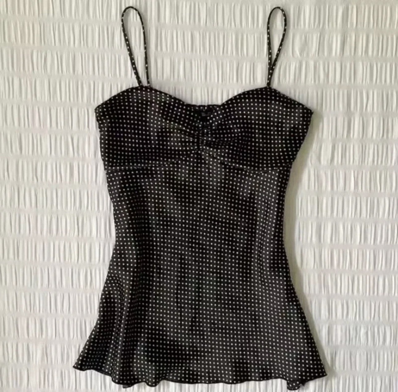 Y2K Polka Dot Spaghetti Strap Cami Top Y2K Polka Dot Spaghetti Strap Cami Top