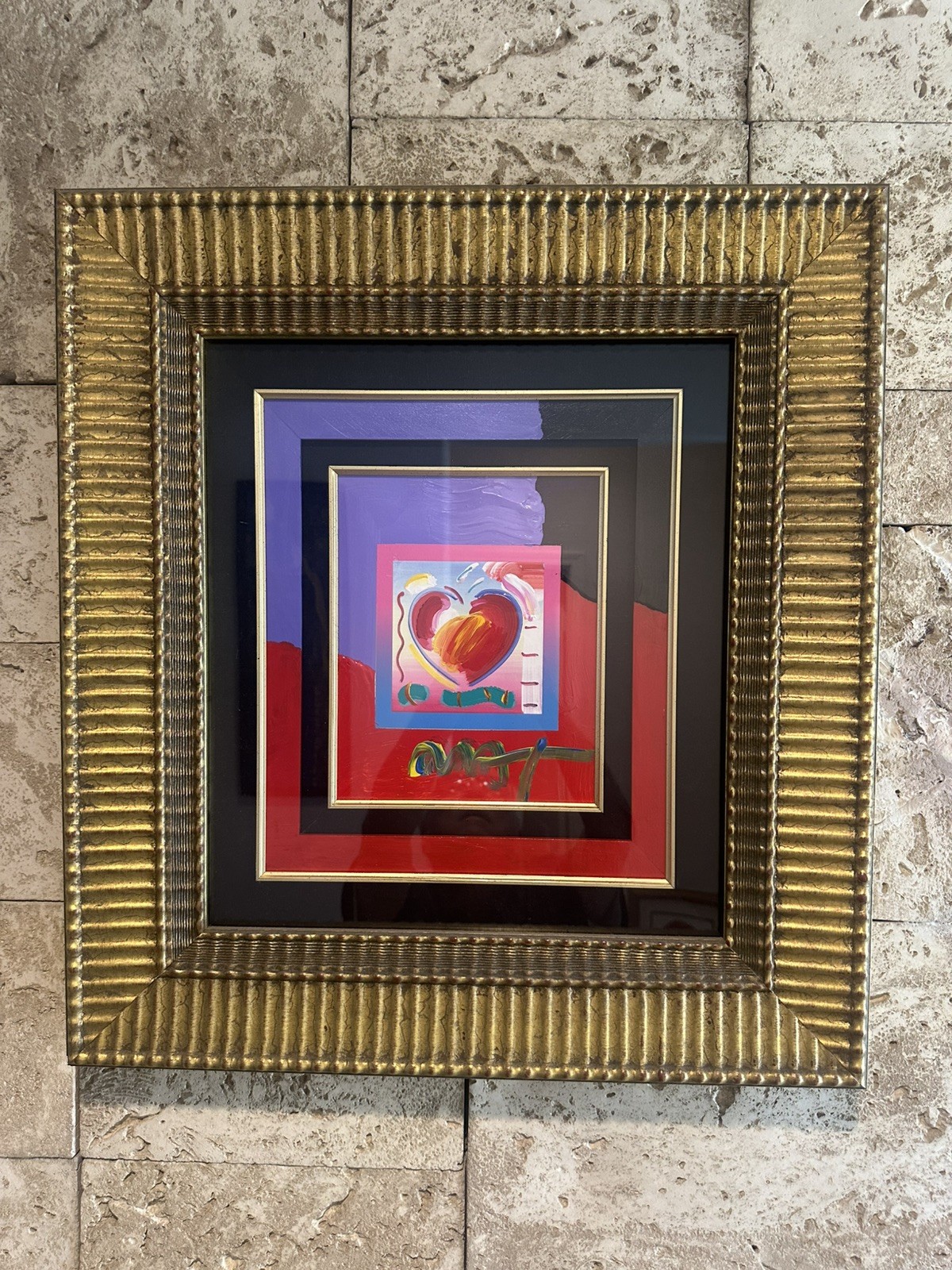 Peter Max.   Signed  Ooak Framed 