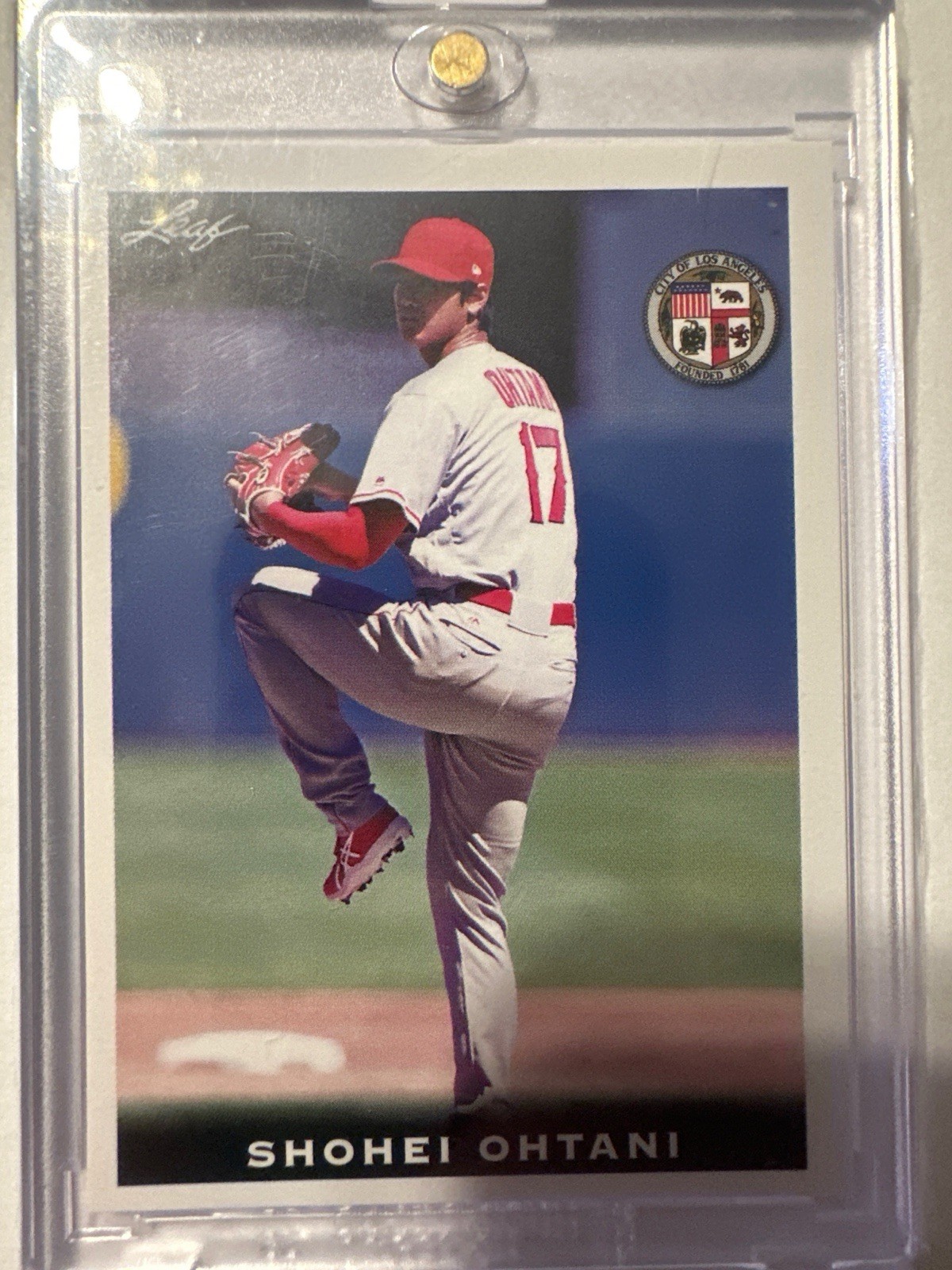 2018 Leaf Shohei Ohtani City of Los Angeles Seal #17 Rookie RC Baseball