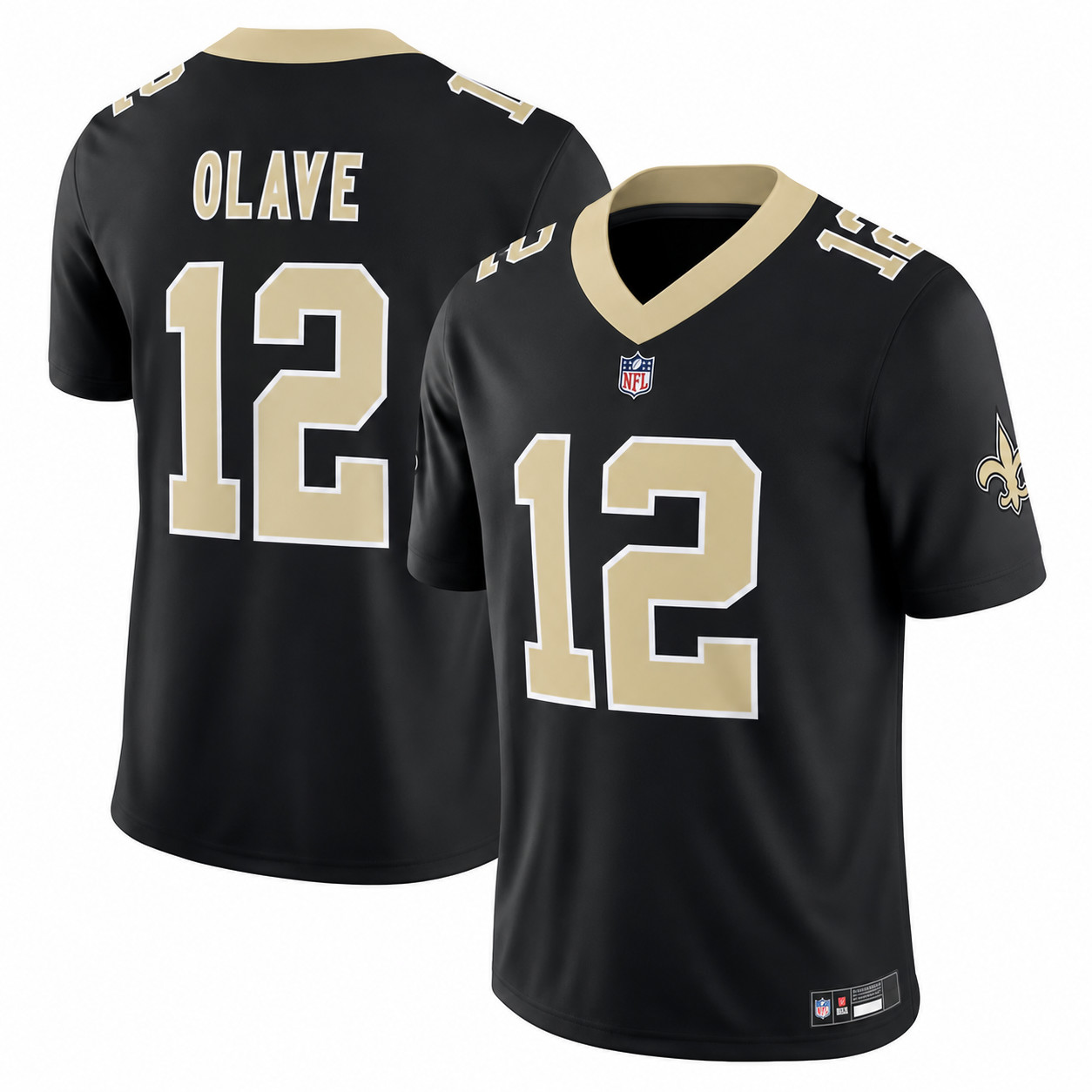 Men's #12 Chris Olave Alternate Vapor Limited Jersey