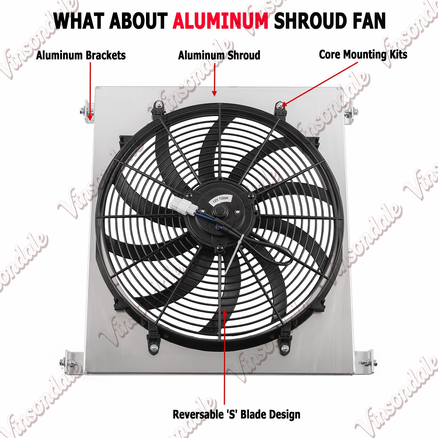 Aluminum Radiator Shroud Fan For 1929 1930 31 Ford Model A Hi-Boy Ford V8 Engine