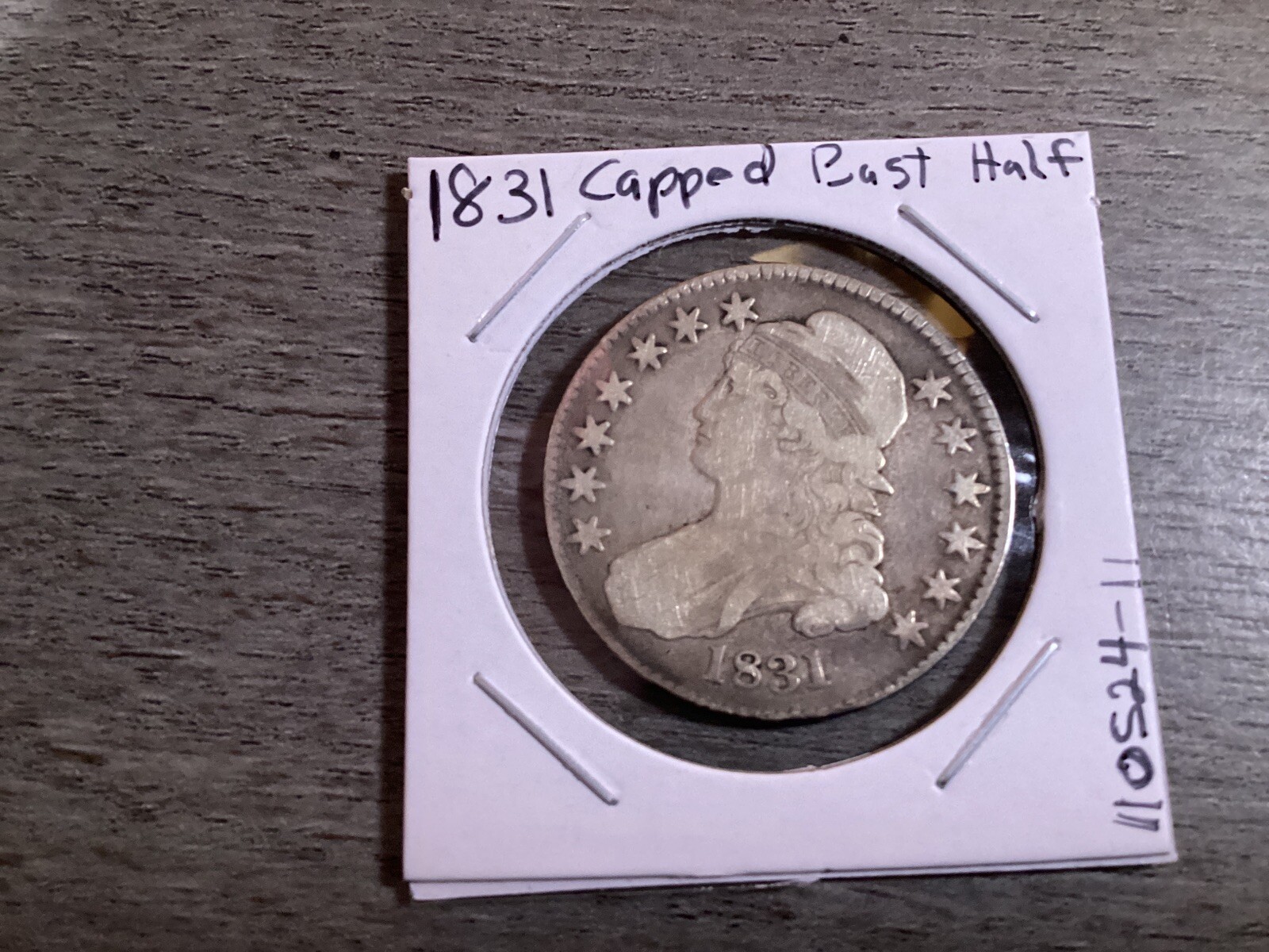 1831 Capped Bust Silver Half-Dollar w/Lettered Edge in Fine Condition 11052411ue
