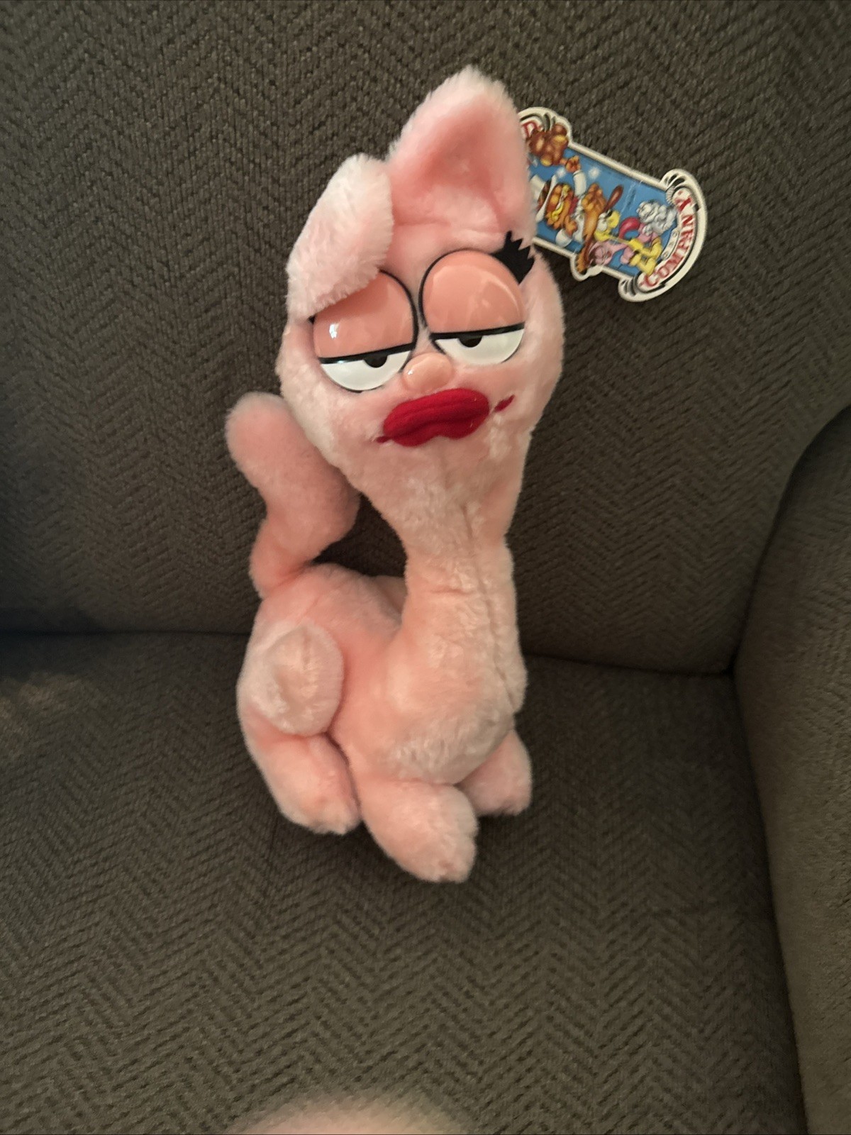 Vtg 1984 Arlene Plush Dakin Garfield Girlfriend Stuffed Animal Pink Cat 12” Vtg 1984 Arlene Plush Dakin Garfield Girlfriend Stuffed Animal Pink Cat 12”
