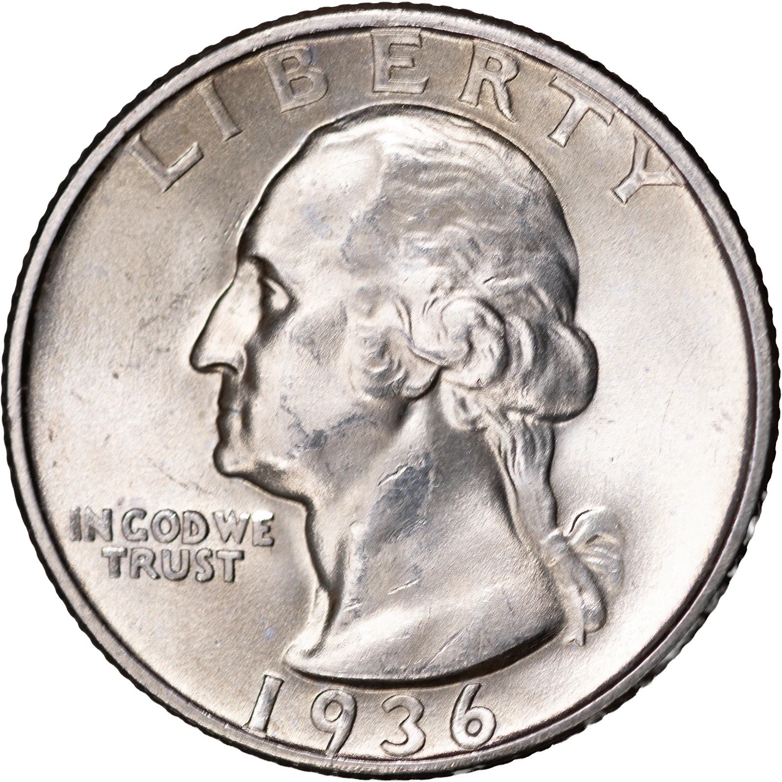 1936-S Washington Silver Quarter GEM BU BLAZING WHITE NICE GEM  R005 IZDPE