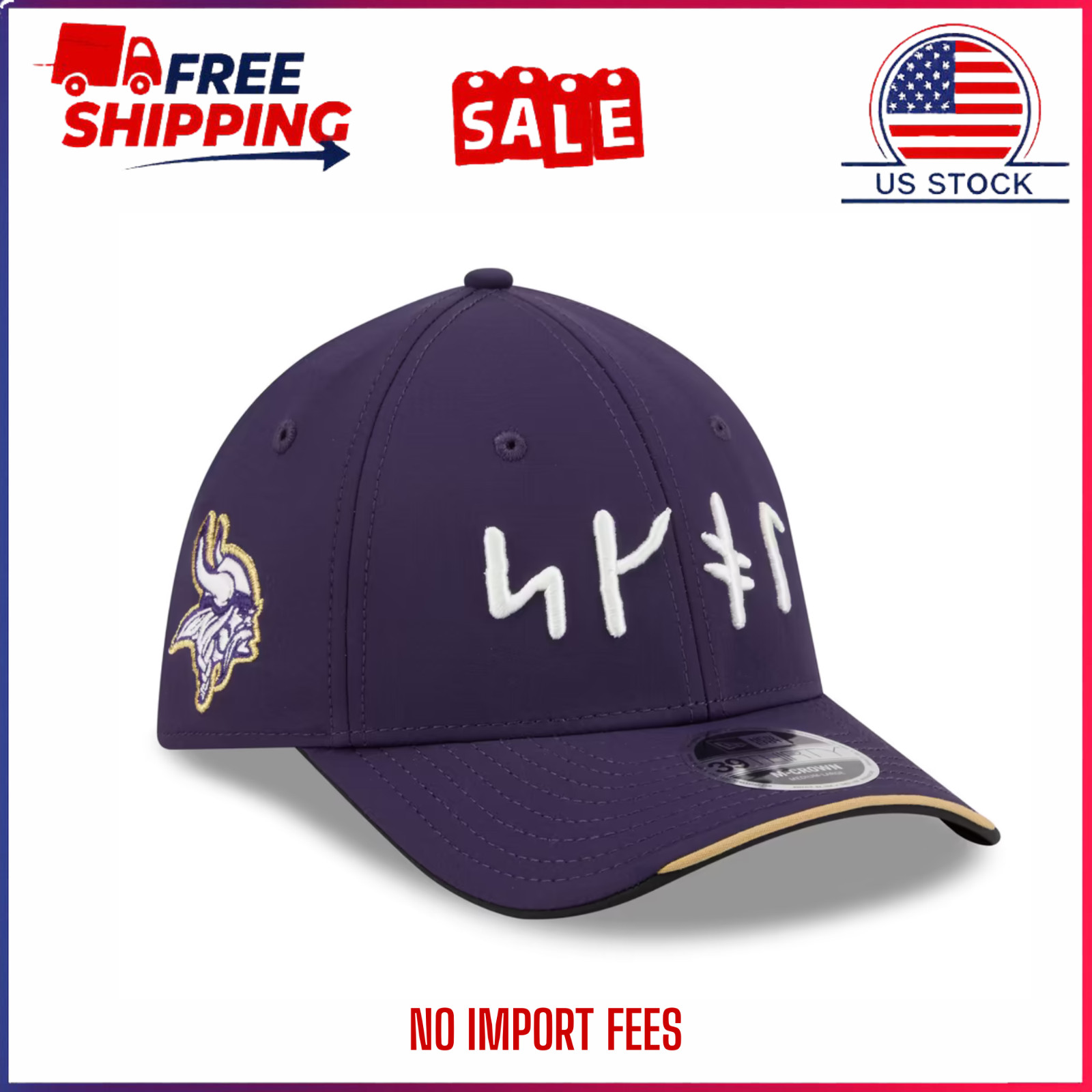 New Era Minnesota Vikings 2026 Rivalries 39THIRTY M-Crown Stretch Hat Purple New Era Minnesota Vikings 2026 Rivalries 39THIRTY M-Crown Stretch Hat Purple