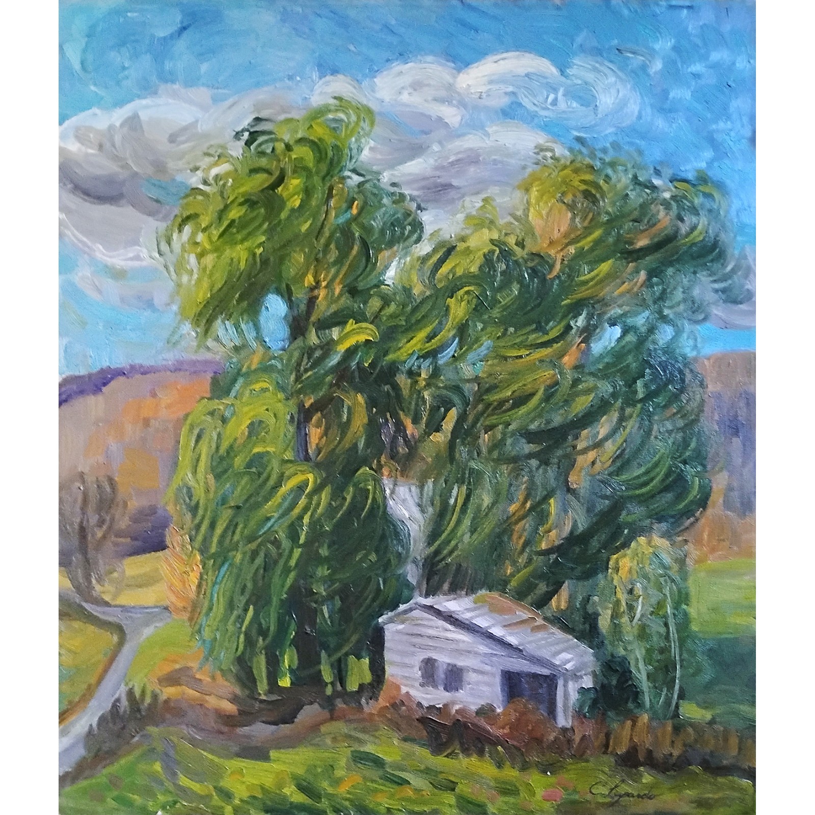 Original 1970 Oil Painting \