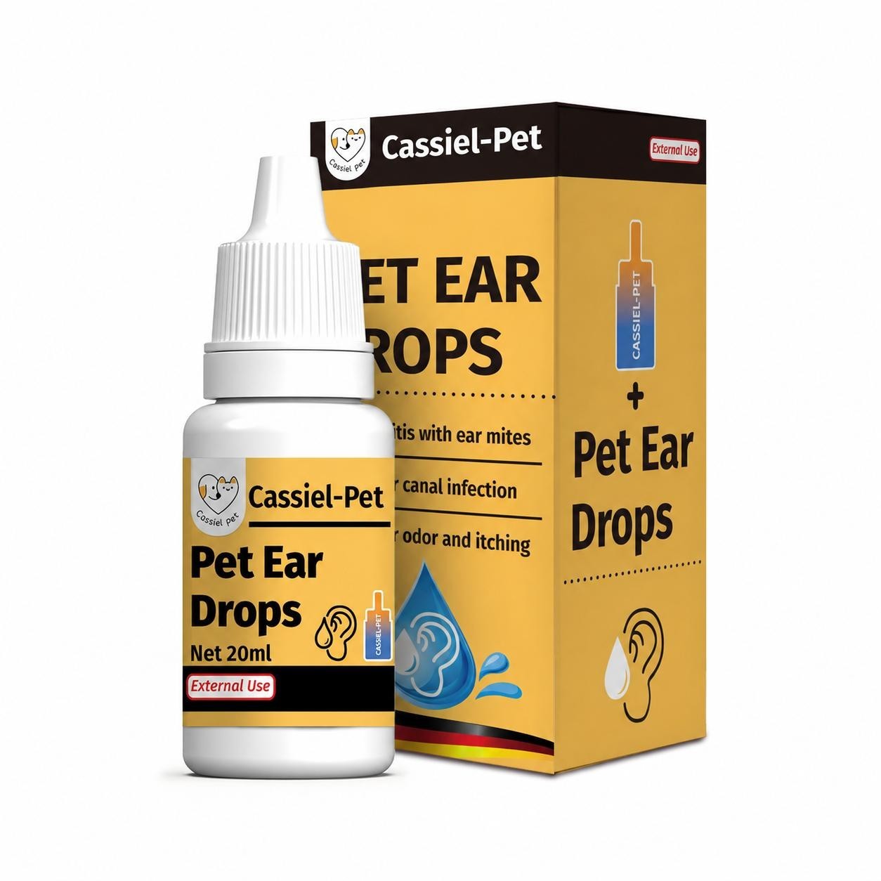 Cat Dog Ear Drops Infection Antibiotic Treatment Medicine Yeast Fungus Itching Cat Dog Ear Drops Infection Antibiotic Treatment Medicine Yeast Fungus Itching