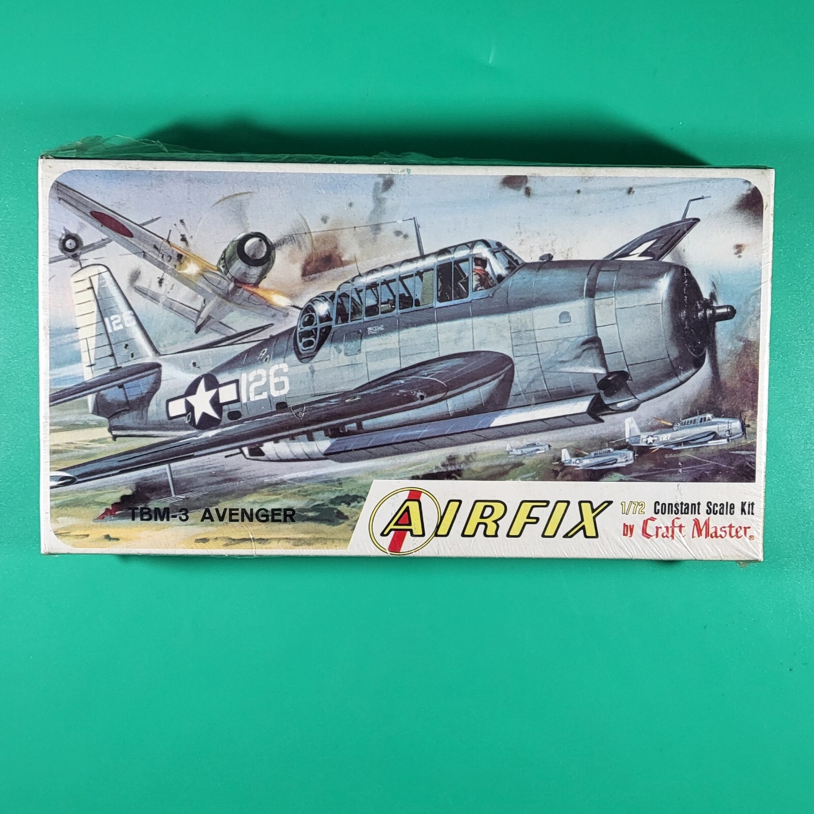 Vintage Airfix TBM-3 Avenger Kit #1301-70 1/72 Sealed 1966 US Navy USN