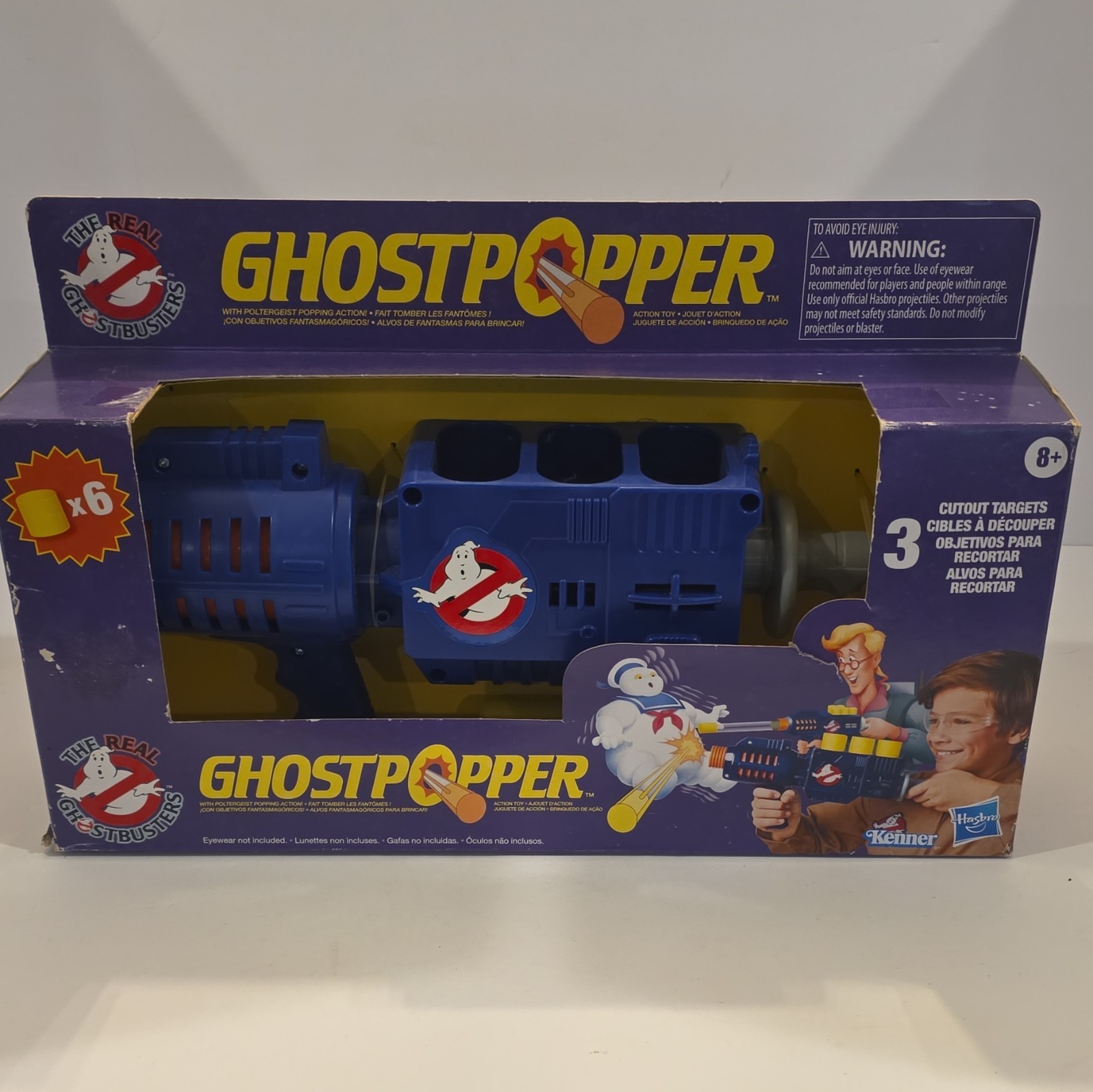 Kenner The Real Ghostbusters Ghostpopper Dart Gun Blaster w/ 6 Darts 1990 Kenner The Real Ghostbusters Ghostpopper Dart Gun Blaster w/ 6 Darts 1990