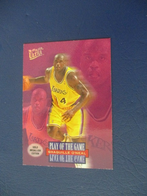 1996-97 Fleer Ultra - Play of the Game Shaquille O'Neal #G-296 Gold Medallion... 1996-97 Fleer Ultra - Play of the Game Shaquille O'Neal #G-296 Gold Medallion...