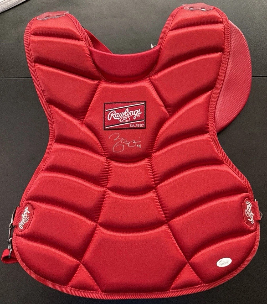 Yadier Molina Signed Chest Protector JSA Auto Jersey Lot Cardinals HOF Rare