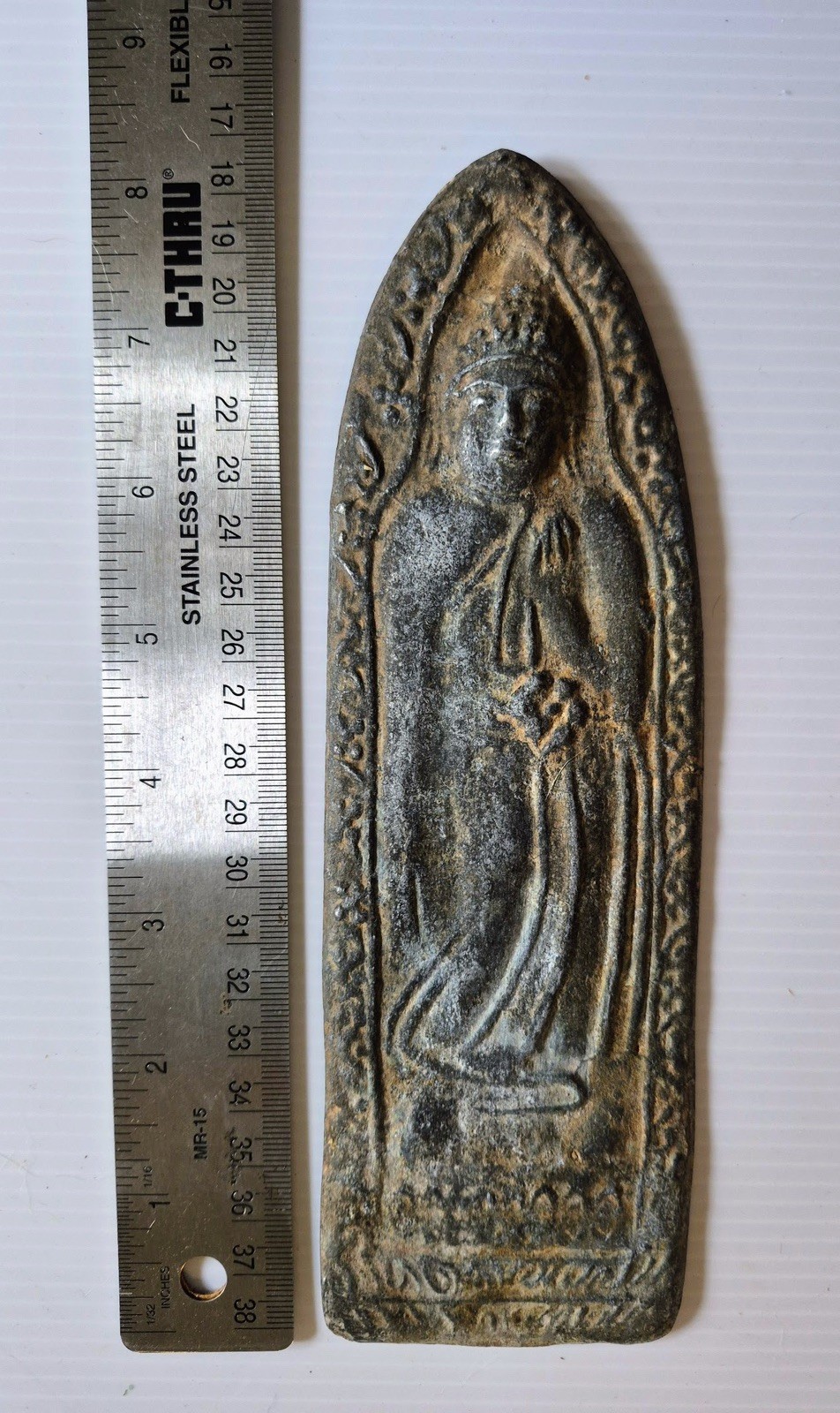 Central Asian Ancient Gandhara Worshipper Buddha Bronze