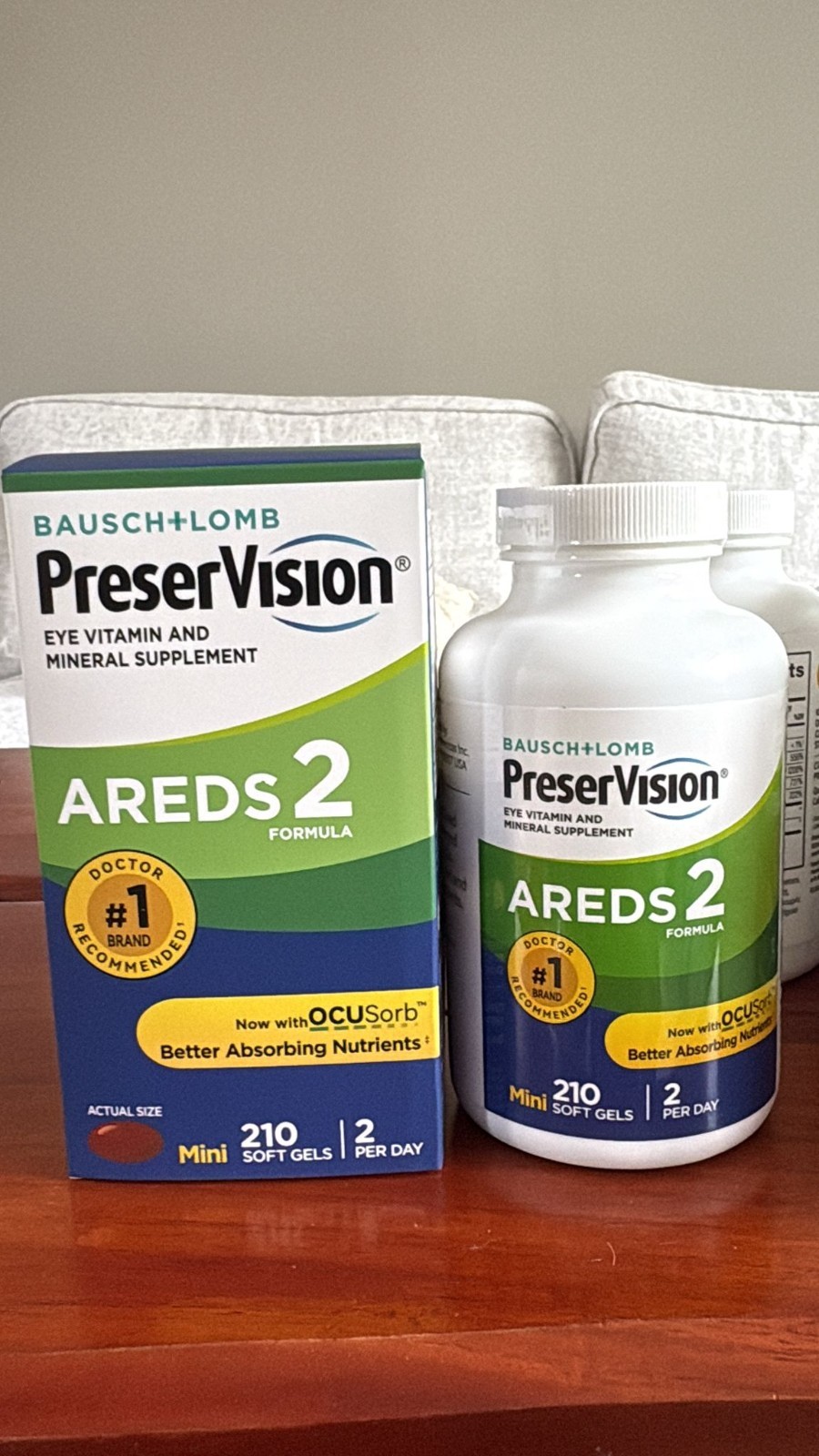 Authentic Bausch + Lomb Preservision AREDS 2 Formula 210 Softgels Authentic Bausch + Lomb Preservision AREDS 2 Formula 210 Softgels