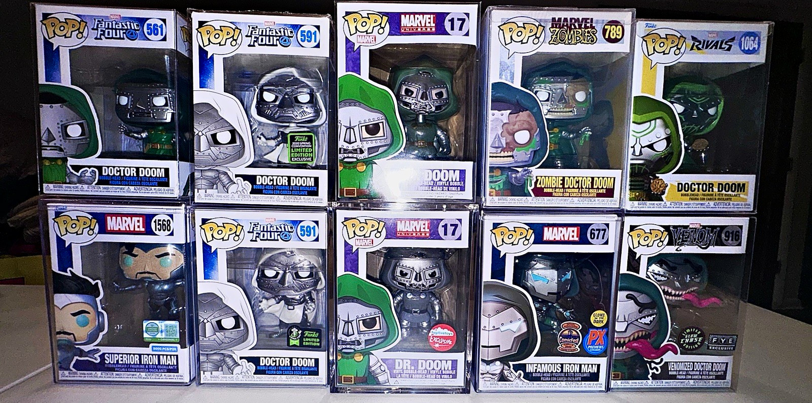 Doctor Doom Funko Pop Lot 10 #17 Fugitive Exclusive Avengers Doomsday Marvel