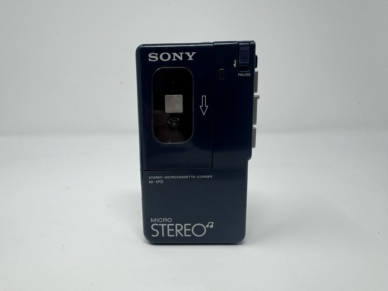 SONY M-1PD STEREO MICROCASSETTE RECORDER PLAYER METAL RARE MICRO CASSETTE SONY M-1PD STEREO MICROCASSETTE RECORDER PLAYER METAL RARE MICRO CASSETTE