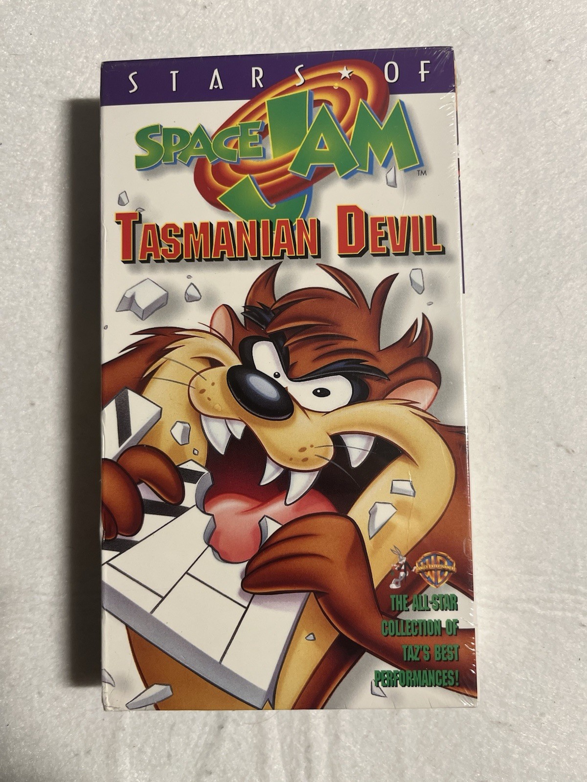 Vintage 1996 Stars of Space Jam Tasmanian Devil VHS Sealed New Looney Tunes Vintage 1996 Stars of Space Jam Tasmanian Devil VHS Sealed New Looney Tunes