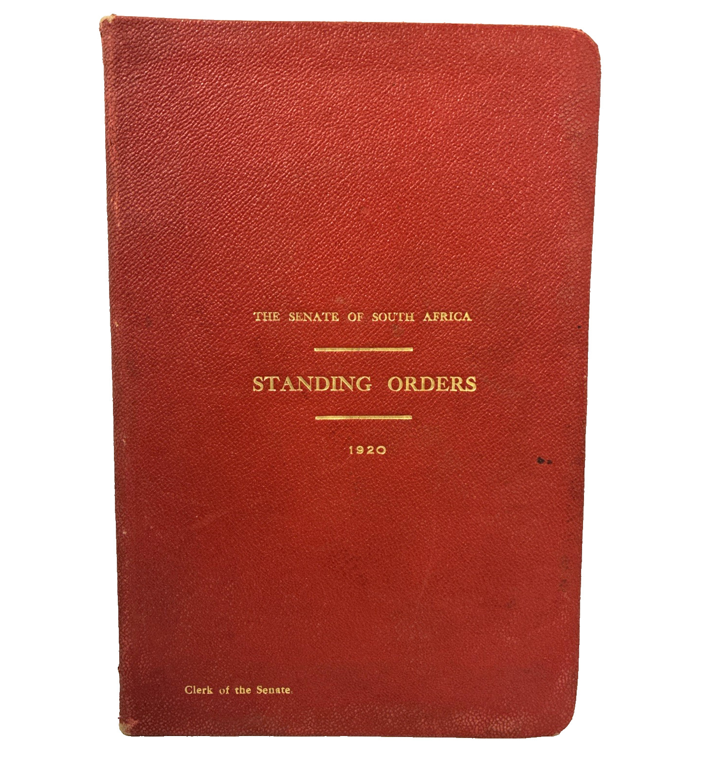 Antique Book: The Senate Of South Africa Standing Orders 1920-RARE