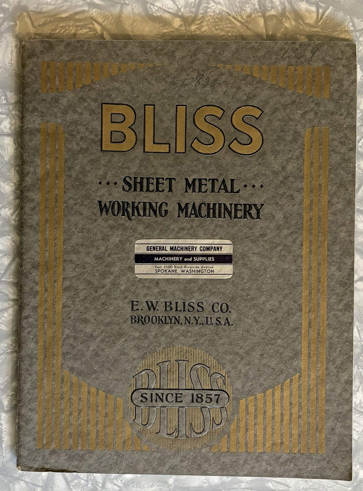 1926 EW BLISS CATALOG OF DIES PRESSES PUNCHES SHEET METAL ROLLING MILL EQUIPMENT 1926 EW BLISS CATALOG OF DIES PRESSES PUNCHES SHEET METAL ROLLING MILL EQUIPMENT