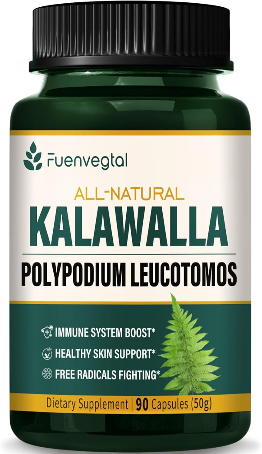 Kalawalla Root Capsules, Polypodium Leucotomos Extract Supplements Support Immun Kalawalla Root Capsules, Polypodium Leucotomos Extract Supplements Support Immun