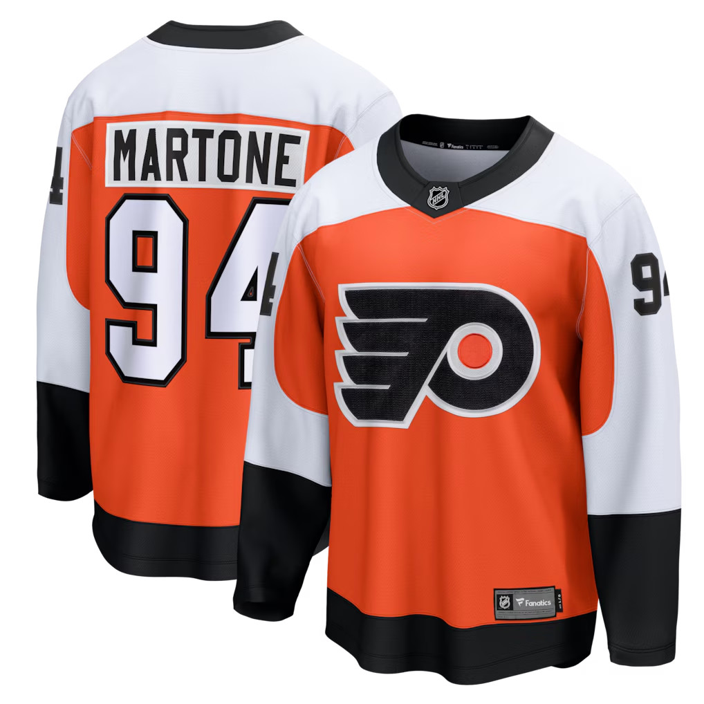 Porter MARTONE Philadelphia Flyers #94 ORANGE or BLACK Jersey Stitched New w/tag Porter MARTONE Philadelphia Flyers #94 ORANGE or BLACK Jersey Stitched New w/tag