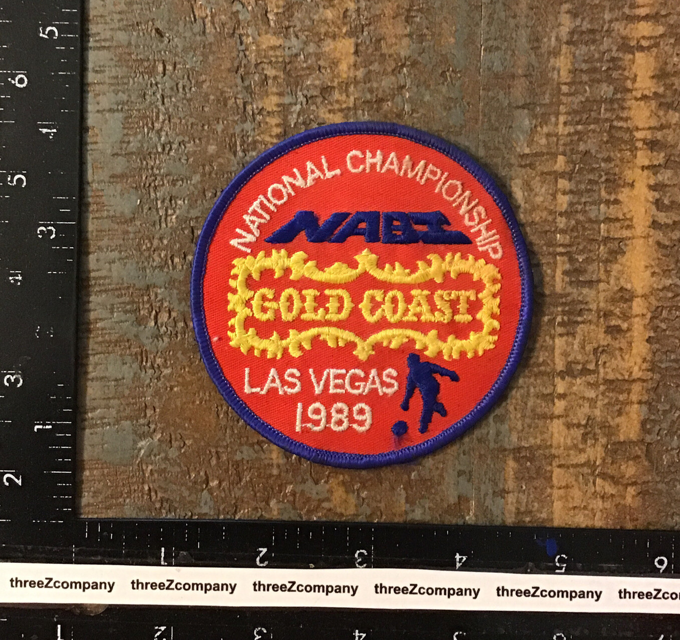 Vtg NABI Bowling National Championship Las Vegas 1989 Gold Coast Sew-On Patch Vtg NABI Bowling National Championship Las Vegas 1989 Gold Coast Sew-On Patch