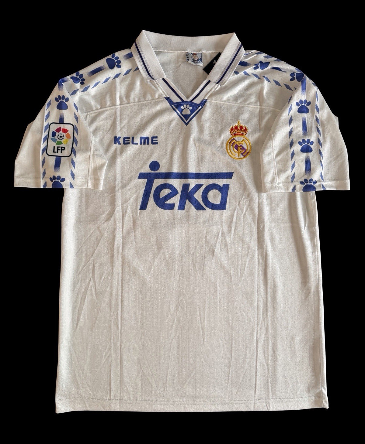 Real Madrid 1996-97 Hugo Sanchez #9 Large Kelme Teka Vintage La Liga Large
