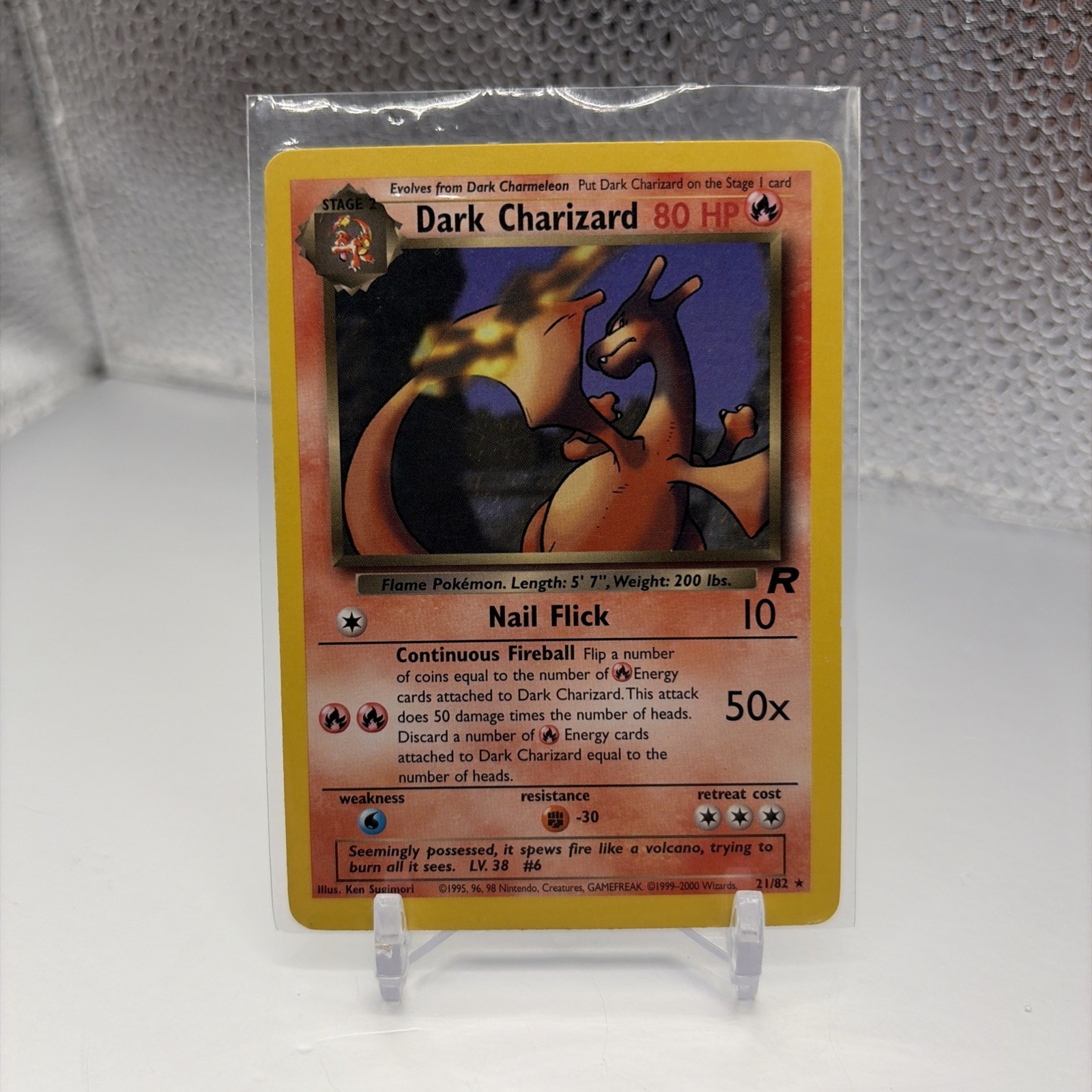 Dark Charizard 21/82 Team Rocket Regular Great Condition