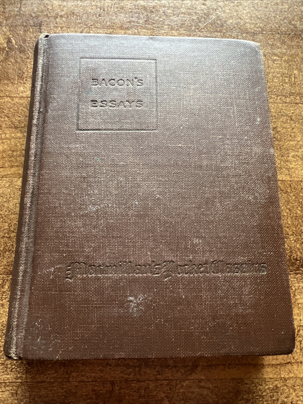 Bacon’s Essay Macmillan\'s Pocket Classics Francis bacon Counsels Civil 1923 Bacon’s Essay Macmillan\'s Pocket Classics Francis bacon Counsels Civil 1923