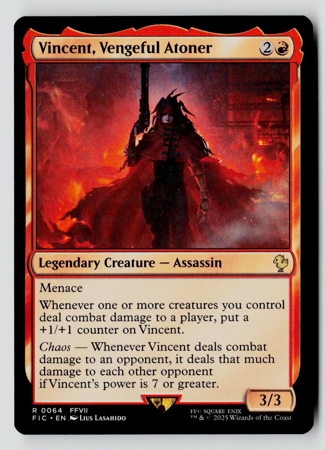 Vincent, Vengeful Atoner 64 R MTG FIC NM