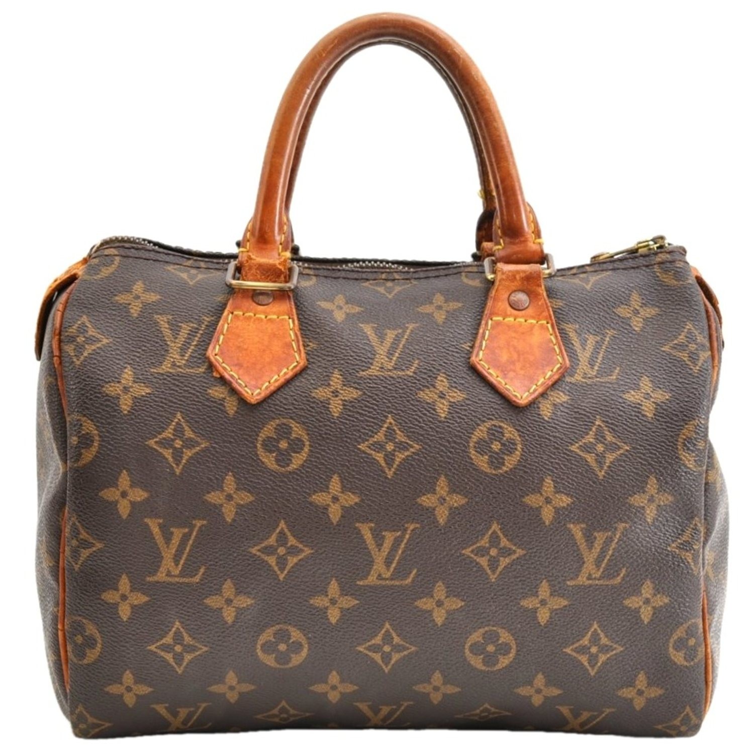 Authentic Louis Vuitton Monogram Speedy 25 Boston Hand Bag M41528 LV AD268 Authentic Louis Vuitton Monogram Speedy 25 Boston Hand Bag M41528 LV AD268