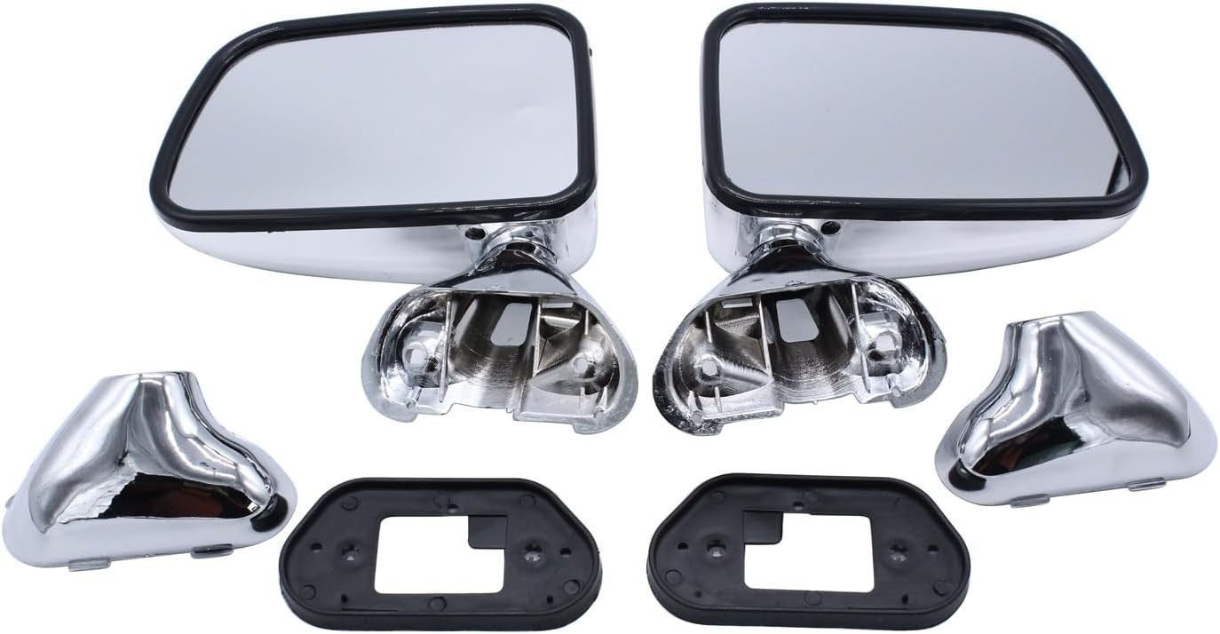 A Pair of Door Mirrors Chrome Manual Side View Mirrors Set for 87-88 Toyota P... A Pair of Door Mirrors Chrome Manual Side View Mirrors Set for 87-88 Toyota P...